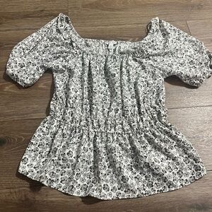 Nine West floral blouse